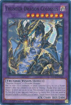 Thunder Dragon Colossus (RA03-EN036) - Super Rare - 1st Edition - Quarter Century Bonanza