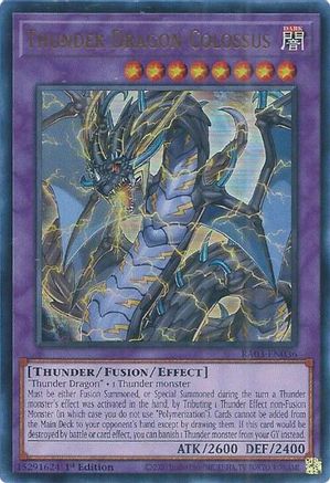 Thunder Dragon Colossus (UR) (RA03-EN036) - Ultra Rare - 1st Edition - Quarter Century Bonanza