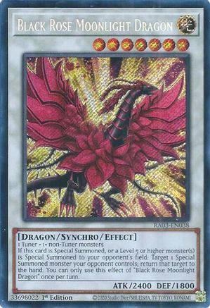 Black Rose Moonlight Dragon (Secret Rare) (RA03-EN038) - Secret Rare - Quarter Century Bonanza