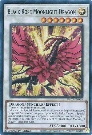 Black Rose Moonlight Dragon (RA03-EN038) - Super Rare - Quarter Century Bonanza