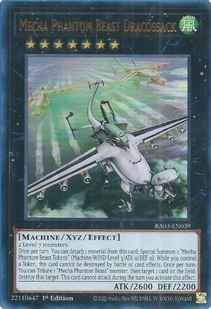 Mecha Phantom Beast Dracossack (UR) (RA03-EN039) - Ultra Rare - 1st Edition - Quarter Century Bonanza