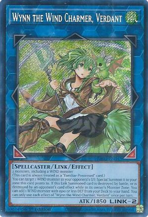 Wynn the Wind Charmer, Verdant (Secret Rare) (RA03-EN045) - Secret Rare - 1st Edition - Quarter Century Bonanza