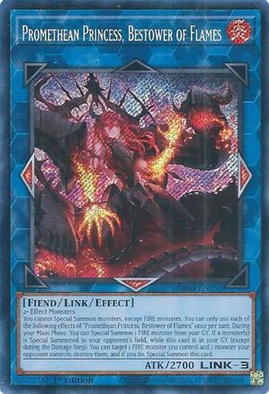 Promethean Princess, Bestower of Flames (Secret Rare) (RA03-EN050) - Secret Rare - 1st Edition - Quarter Century Bonanza