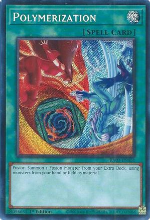 Polymerization (B) (HERO Art) (Secret Rare) (RA03-EN051) - Secret Rare - 1st Edition - Quarter Century Bonanza