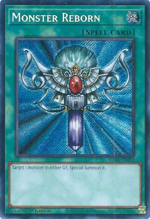 Monster Reborn (Secret Rare) (RA03-EN052) - Secret Rare - 1st Edition - Quarter Century Bonanza