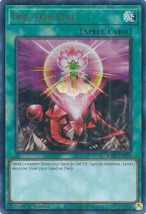 One for One (UR) (RA03-EN056) - Ultra Rare - Quarter Century Bonanza