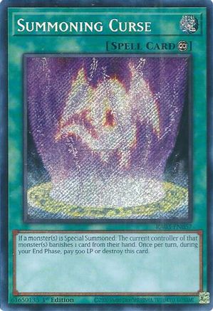 Summoning Curse (Secret Rare) (RA03-EN057) - Secret Rare - Quarter Century Bonanza