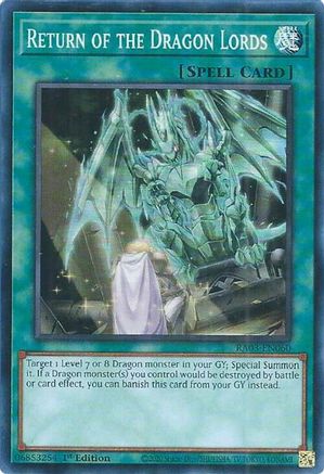 Return of the Dragon Lords (RA03-EN060) - Super Rare - 1st Edition - Quarter Century Bonanza