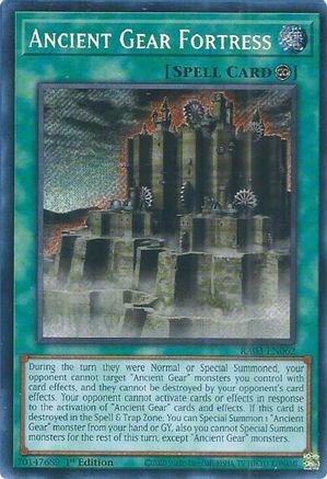 Ancient Gear Fortress (Secret Rare) (RA03-EN062) - Secret Rare - Quarter Century Bonanza