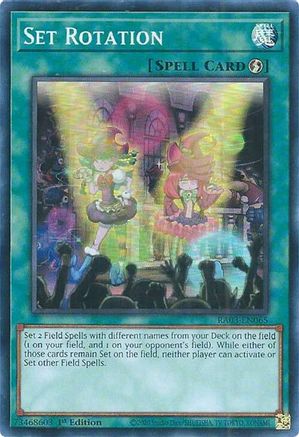 Set Rotation (RA03-EN065) - Super Rare - 1st Edition - Quarter Century Bonanza