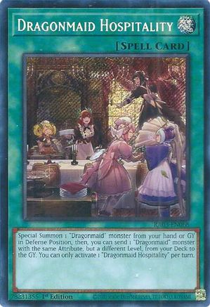 Dragonmaid Hospitality (Secret Rare) (RA03-EN068) - Secret Rare - Quarter Century Bonanza