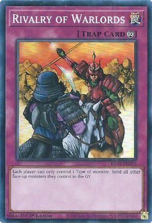 Rivalry of Warlords (RA03-EN075) - Super Rare - 1st Edition - Quarter Century Bonanza