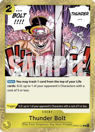 Thunder Bolt (Jolly Roger Foil) (OP03-121) - Foil Common - Premium Booster -The Best-