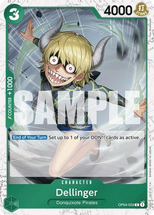 Dellinger (Jolly Roger Foil) (OP04-029) - Foil Common - Premium Booster -The Best-
