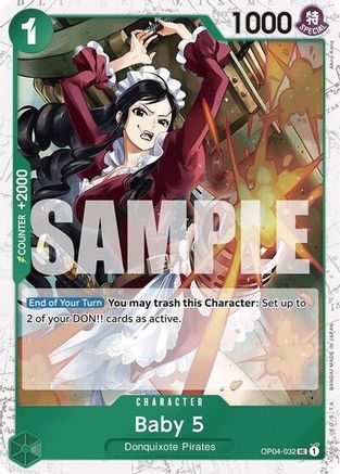 Baby 5 (OP04-032) (Jolly Roger Foil) (OP04-032) - Foil Uncommon - Premium Booster -The Best-