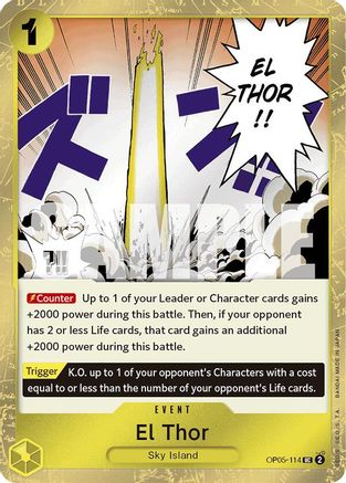 El Thor (Jolly Roger Foil) (OP05-114) - Foil Uncommon - Premium Booster -The Best-