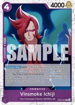 Vinsmoke Ichiji (OP06-060) (Jolly Roger Foil) (OP06-060) - Foil Common - Premium Booster -The Best-
