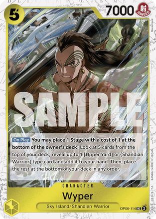 Wyper (Jolly Roger Foil) (OP06-114) - Foil Uncommon - Premium Booster -The Best-