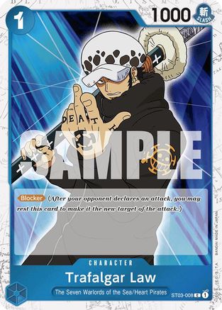 Trafalgar Law (ST03-008) (Jolly Roger Foil) (ST03-008) - Foil Common - Premium Booster -The Best-