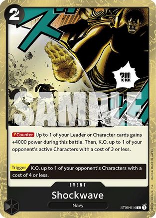 Shockwave (Jolly Roger Foil) (ST06-014) - Foil Common - Premium Booster -The Best-