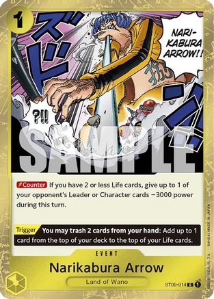 Narikabura Arrow (Jolly Roger Foil) (ST09-014) - Foil Common - Premium Booster -The Best-