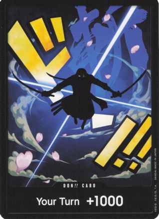 DON!! Card (Zoro) - Normal DON!! - Premium Booster -The Best-