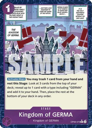 Kingdom of GERMA (Textured Foil) (OP06-079) - Foil Common - Premium Booster -The Best-