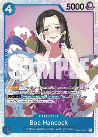 Boa Hancock (OP01-078) (Reprint) (OP01-078) - Foil Super Rare - Premium Booster -The Best-