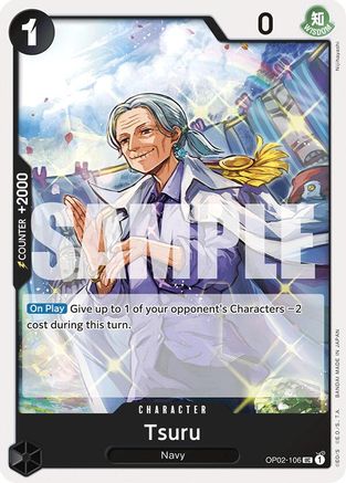 Tsuru (Reprint) (OP02-106) - Normal Uncommon - Premium Booster -The Best-