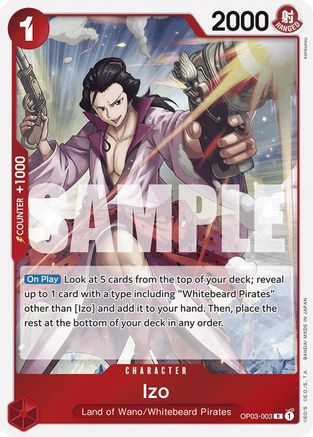 Izo (OP03-003) (Reprint) (OP03-003) - Foil Rare - Premium Booster -The Best-