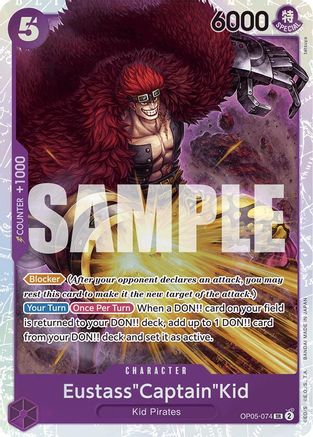 Eustass"Captain"Kid (Reprint) (OP05-074) - Foil Super Rare - Premium Booster -The Best-