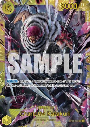 Charlotte Katakuri (Reprint) (OP03-123) - Foil Secret Rare - Premium Booster -The Best-