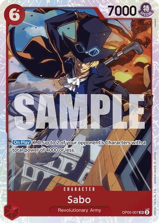 Sabo (OP05-007) (Reprint) (OP05-007) - Foil Super Rare - Premium Booster -The Best-