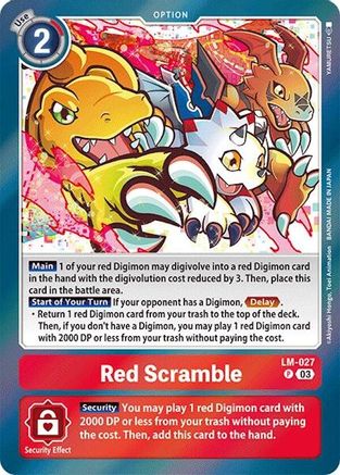 Red Scramble (LM-027) Foil Promo - Special Limited Set