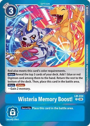 Wisteria Memory Boost! [LM-034] [Special Limited Set]