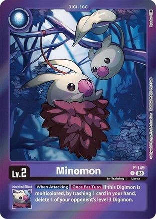 Minomon (Reprint) (P-149) Foil Promo - Special Limited Set