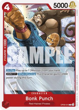 Bonk Punch (OP09-010) - Normal Common - Emperors in the New World