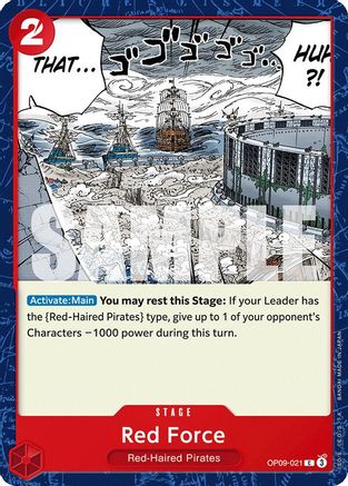 Red Force (OP09-021) - Normal Common - Emperors in the New World