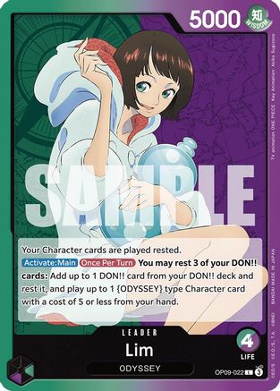 Lim (022) (OP09-022) - Normal Leader - Emperors in the New World