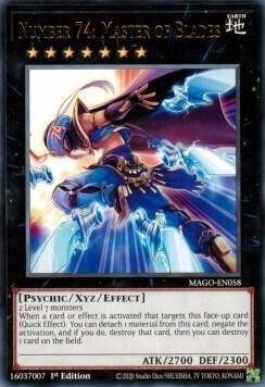 Number 74 Master of Blades MAGO-EN058 (Maximum Gold)  - 1st Edition