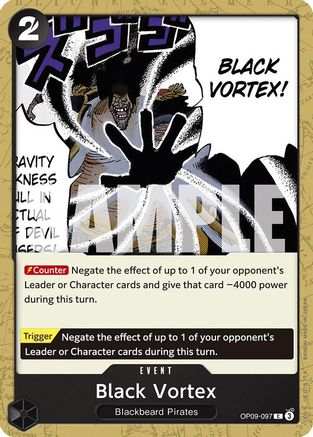 Black Vortex (OP09-097) - Normal Common - Emperors in the New World