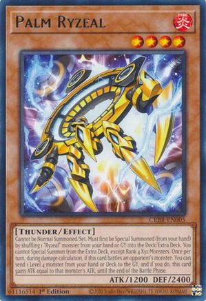 Palm Ryzeal (CRBR-EN005) - Rare - 1st Edition - Crossover Breakers