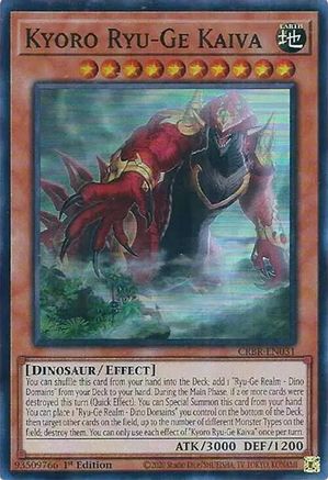 Kyoro Ryu-Ge Kaiva (CRBR-EN031) - Super Rare - 1st Edition - Crossover Breakers