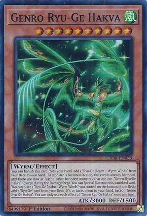 Genro Ryu-Ge Hakva (CRBR-EN033) - Super Rare - 1st Edition - Crossover Breakers