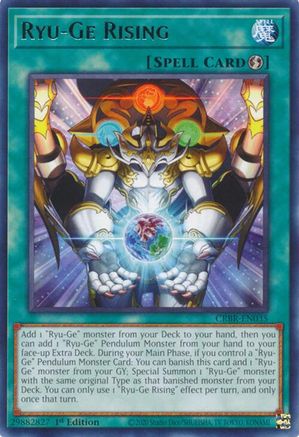 Ryu-Ge Rising (CRBR-EN035) - Rare - 1st Edition - Crossover Breakers