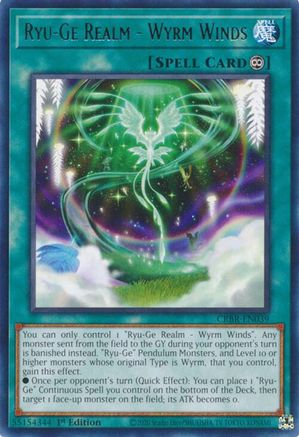 Ryu-Ge Realm - Wyrm Winds (CRBR-EN039) - Rare - Crossover Breakers