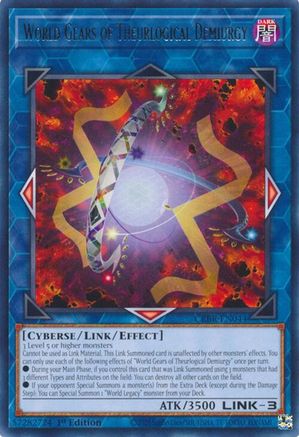 World Gears of Theurlogical Demiurgy (CRBR-EN044) - Rare - Crossover Breakers
