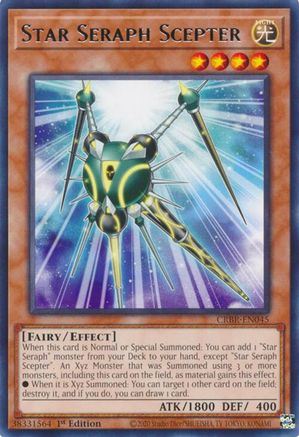 Star Seraph Scepter (CRBR-EN045) - Rare - 1st Edition - Crossover Breakers