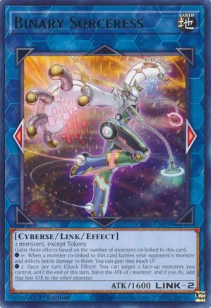 Binary Sorceress (CRBR-EN059) - Rare - Crossover Breakers