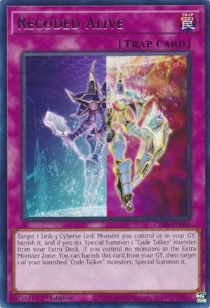 Recoded Alive (CRBR-EN060) - Rare - 1st Edition - Crossover Breakers